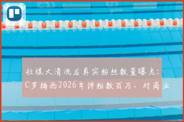 社媒大清洗后真实粉丝数量曝光：C罗梅西2026年掉粉数百万，对商业价值有何冲击？